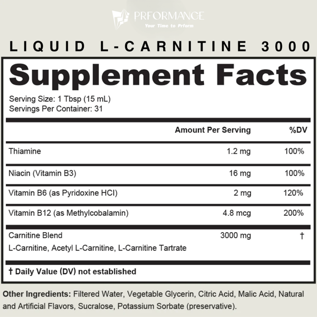 Prformance™ L - Carnitine 3000 Energy & Metabolism - Prformance