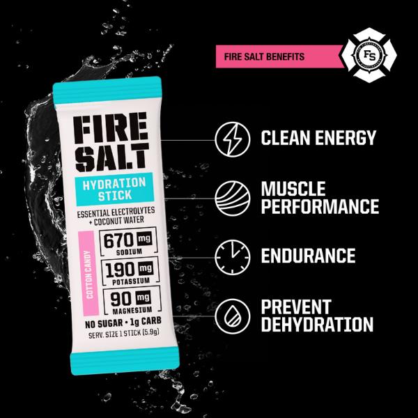 Fire Salt Electrolyte Powder Cotton Candy Flavor - Prformance