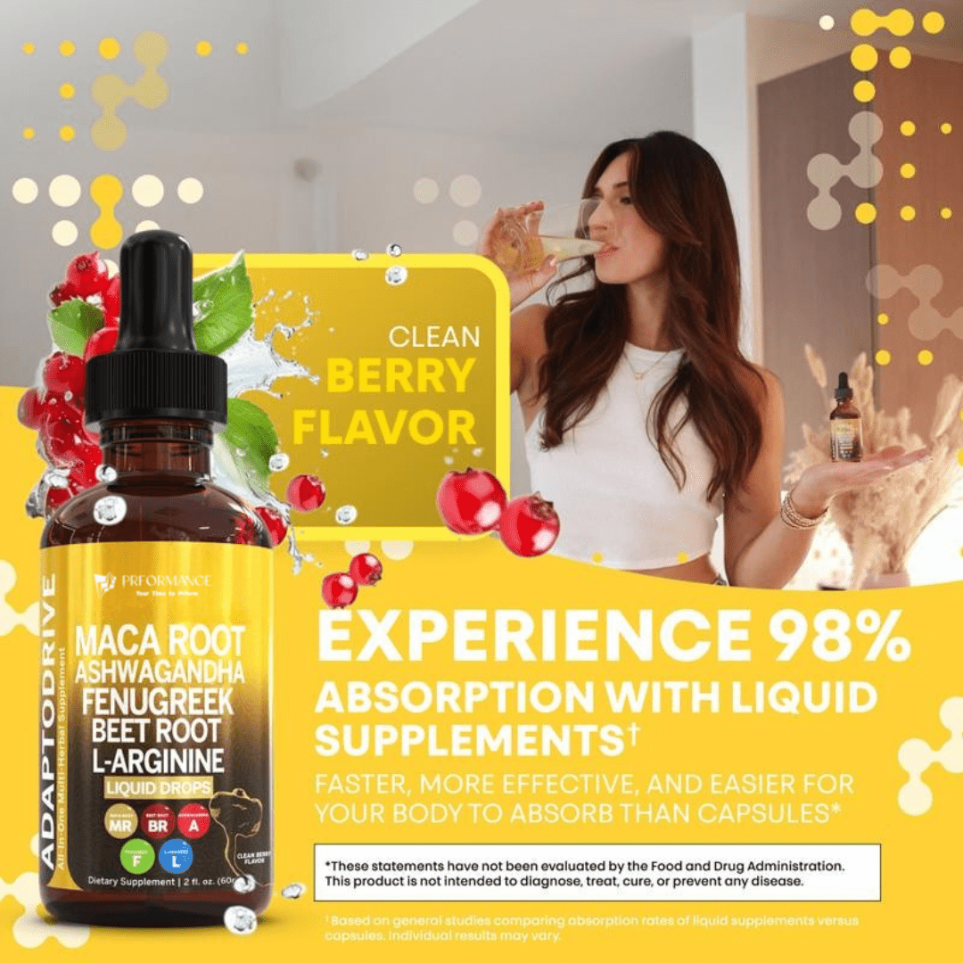 Prformance™ Liquid Maca, Ashwagandha & L - Arginine | Energy & Testosterone - Prformance