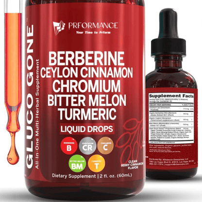 Prformance™ Liquid Cinnamon, Berberine & Turmeric | Sugar Balance & Energy - Prformance