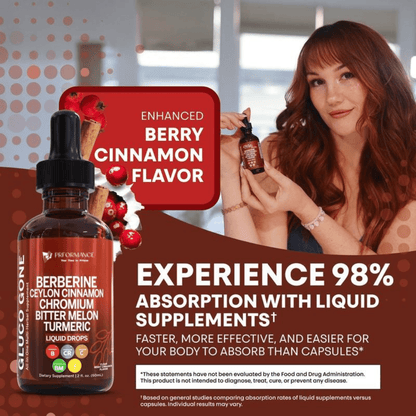 Prformance™ Liquid Cinnamon, Berberine & Turmeric | Sugar Balance & Energy - Prformance