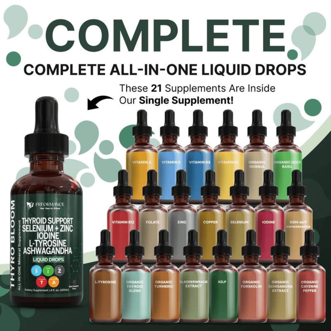 Prformance™ Liquid Thyroid Complex | Iodine, Selenium & Zinc - Prformance